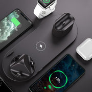 Wireless Charger For IPhone Fast Charger For Phone Fast Charging Pad For Phone Watch 6 In 1 Charging Dock Station - Deck Em Up