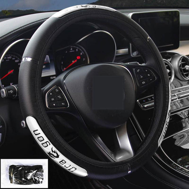 Reflective Longteng Leather Car Steering Wheel Cover - Deck Em Up