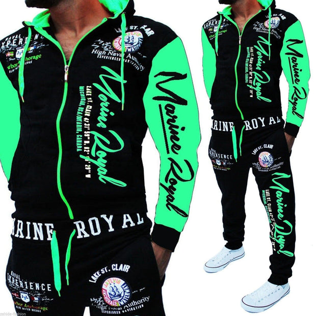 Men Tracksuit 2 Piece Tops and Pants Mens Sweat Suits Set - Deck Em Up