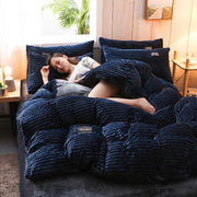 Double-Sided Magic Velvet Four-Piece Coral Velvet Bedding - Deck Em Up