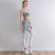 Tie Dye Gradient Color Yoga Clothing Set - Deck Em Up