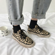 Casual Leopard Sneakers Womens Girls - Deck Em Up