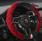 Universal Car Steering Wheel Cover Winter Decoration Cute 38cm Plush Footprint Auto Automobile Vehicle Steering Wheel Protector - Deck Em Up