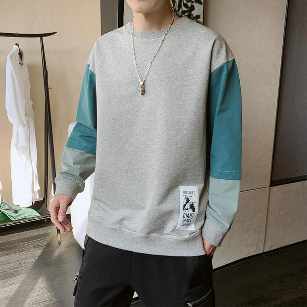 Men's Spring And Autumn New Long-sleeved Round Neck Bottoming Shirt - Deck Em Up