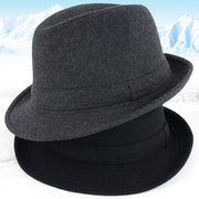 Autumn And Winter Men's Top Hat Woolen Hats, Autumn And Winter Warm Hats, Windproof Hats, Winter Hats For The Elderly In Winter Parisian Styled - Deck Em Up
