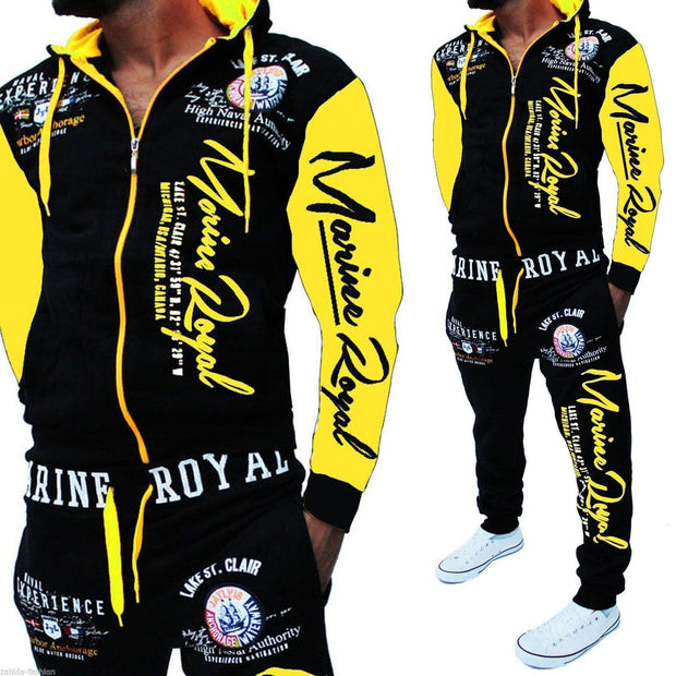 Men Tracksuit 2 Piece Tops and Pants Mens Sweat Suits Set - Deck Em Up