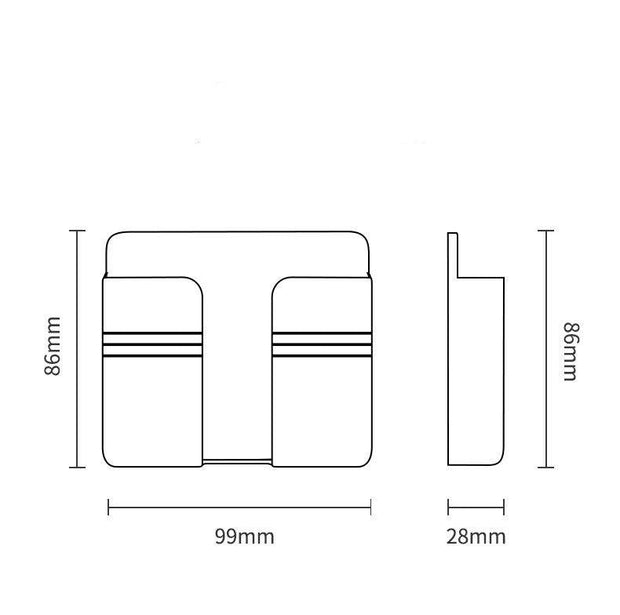 Mobile Phone Charging Storage Rack Punch-free Sticky Storage Box - Deck Em Up