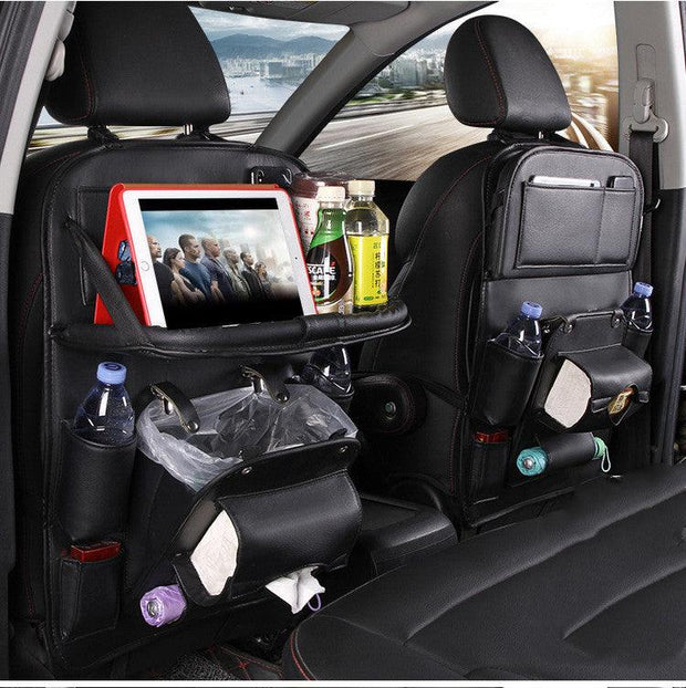 Pad-Bag Organizer Tray Car-Seat Car-Trash-Can Auto-Accessories Foldable Table Travel - Deck Em Up