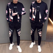 New Jacket Pants Men Tracksuit Moda Hombre Fashion Printing Men's Set Spring Men's Sports Suit 2 Piece Sets Plus Size 5XL - Deck Em Up