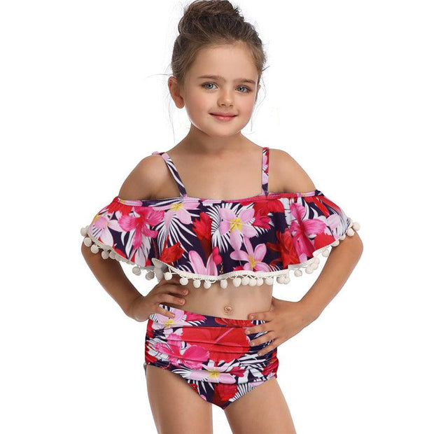 New Amazon Children'S Swimwear European And American Girls' Swimwear Manufacturers Spot Wholesale - Deck Em Up