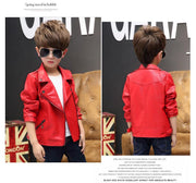 Girls And Boys Korean Children's Leather Jackets - Deck Em Up