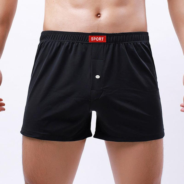 Loose Men's Underwear Breathable Fabric Silky Boxers - Deck Em Up