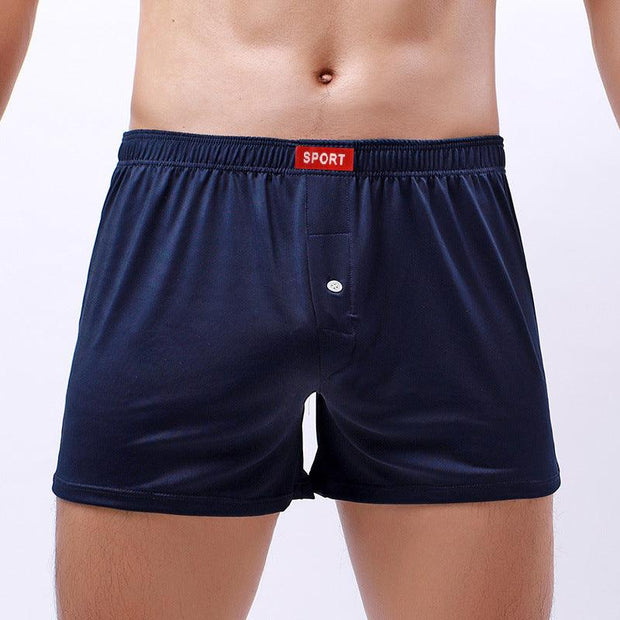 Loose Men's Underwear Breathable Fabric Silky Boxers - Deck Em Up