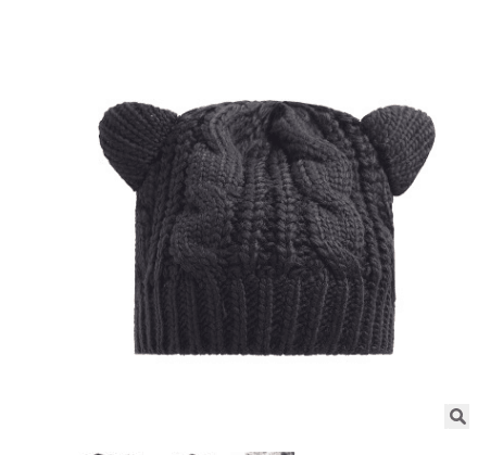 Women Cute Ear Beanie Hats mens - Deck Em Up