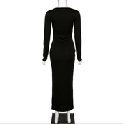 Elegant Black Sexy Womens Long Dresses - Deck Em Up