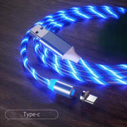 Magnetic Charging Cable Streamer Fast Charging Cable Lighting Micro USB Cable LED Magnet Charger Type-C Cable - Deck Em Up