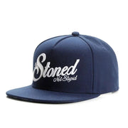 Blue Letters Embroidery Trend Hip Hop Casual Fashion Hip Hop Sports Trendy Baseball Cap - Deck Em Up