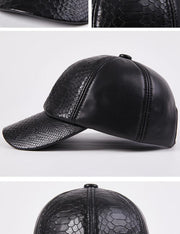 Autumn And Winter High-end Leisure Leather Hat - Deck Em Up