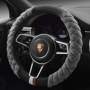 Universal Car Steering Wheel Cover Winter Decoration Cute 38cm Plush Footprint Auto Automobile Vehicle Steering Wheel Protector - Deck Em Up