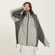 Waterproof Jacket Coat Female Stitching - Deck Em Up