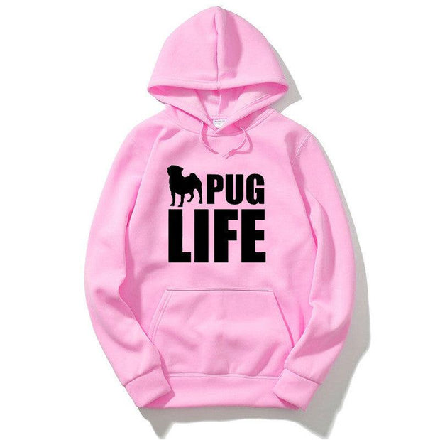 Pug Life Printed Hoodies - Deck Em Up