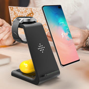 3 In 1 Fast Charging Station Wireless Charger Stand Wireless Quick Charge Dock For Phone Holder - Deck Em Up