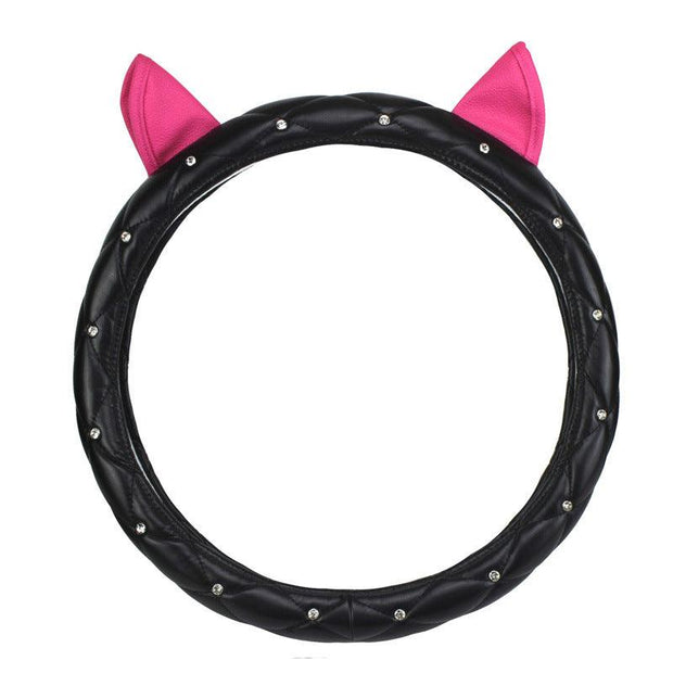 Steering Wheel Cover Cute Pink Ear Series - Deck Em Up