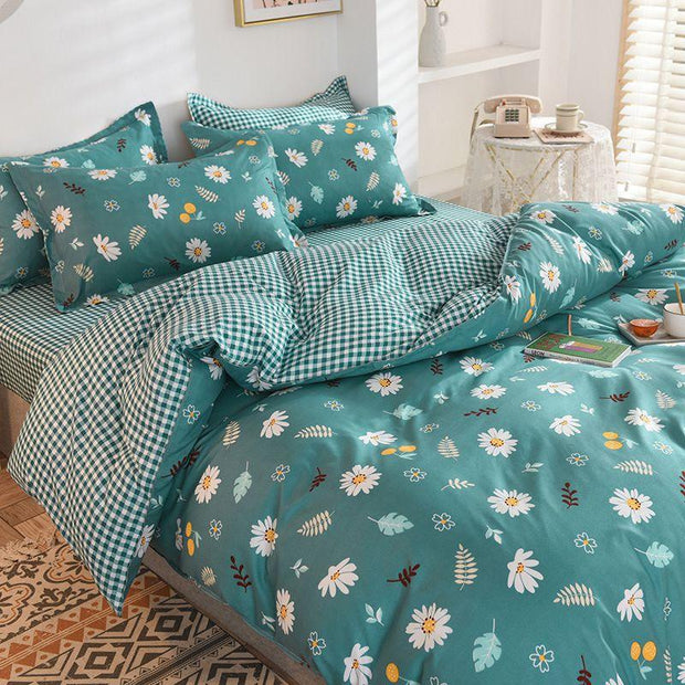 Pillowcase Bed Cover Set Sets Bedding Bedsheet Quilt Duvet - Deck Em Up