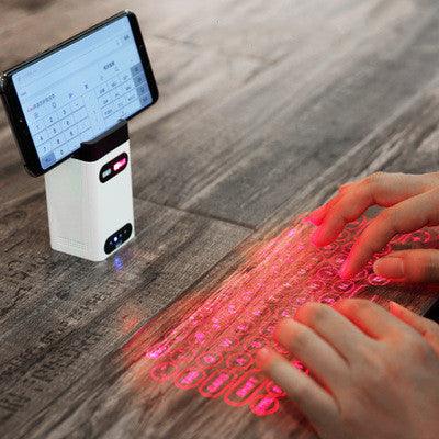 LEING FST Virtual Laser Keyboard Bluetooth Wireless Projector Phone Keyboard For Computer Pad Laptop With Mouse Function - Deck Em Up