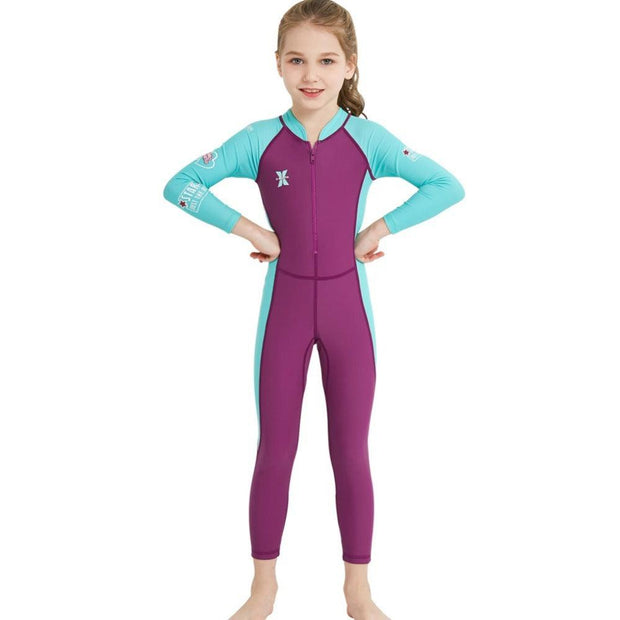 One-Piece Long-Sleeved Sunscreen and Quick-Drying Wetsuit - Deck Em Up