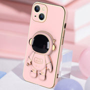 3D Astronaut Phone Case Anti-Drop Electroplating Bracket - Deck Em Up