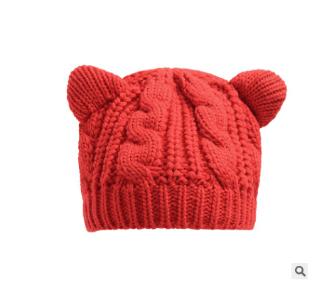 Women Cute Ear Beanie Hats mens - Deck Em Up