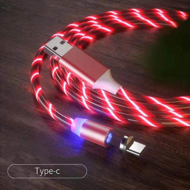 Magnetic Charging Cable Streamer Fast Charging Cable Lighting Micro USB Cable LED Magnet Charger Type-C Cable - Deck Em Up