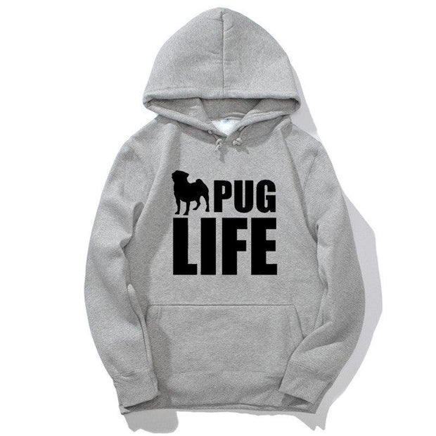 Pug Life Printed Hoodies - Deck Em Up