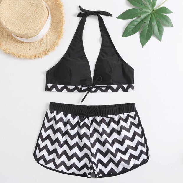 Zigzag Print Ladies Swimwear Bikini - Deck Em Up