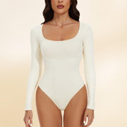 Sexy Seamless Thread Square-neck Cinched Breasted Body Shaping Clothes - Deck Em Up