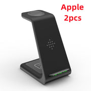 3 In 1 Fast Charging Station Wireless Charger Stand Wireless Quick Charge Dock For Phone Holder - Deck Em Up