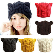 Women Cute Ear Beanie Hats mens - Deck Em Up