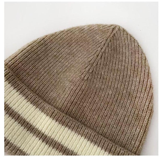 Striped Knitted Wool Hats For Both Men And Women - Deck Em Up