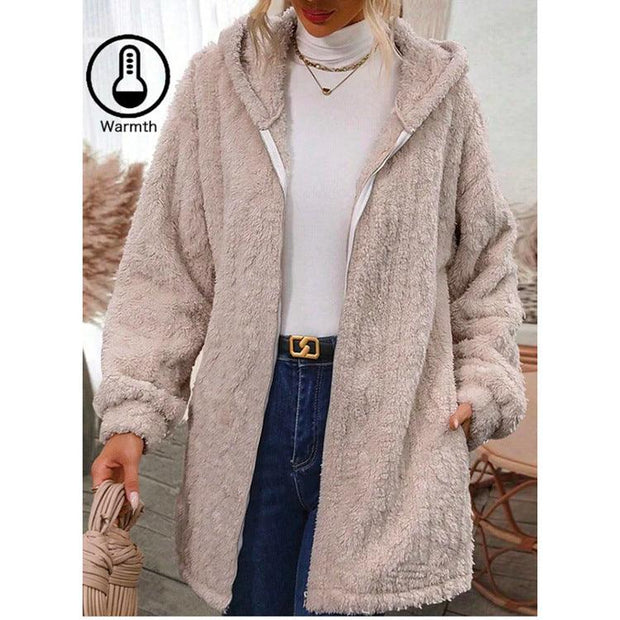 Hooded Long Sleeve Coat Top Women's Cardigan - Deck Em Up