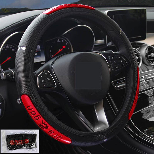 Reflective Longteng Leather Car Steering Wheel Cover - Deck Em Up