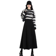 Woolen Skirt Slim Fit Mid-length - Deck Em Up