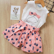 Kids Baby Girls Clothes New Short Sleeve T-Shirt Pants Dress - Deck Em Up