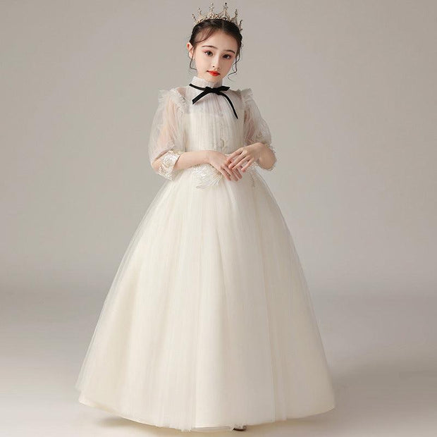 Kids Fashion Lace Wedding Party Dress - Deck Em Up