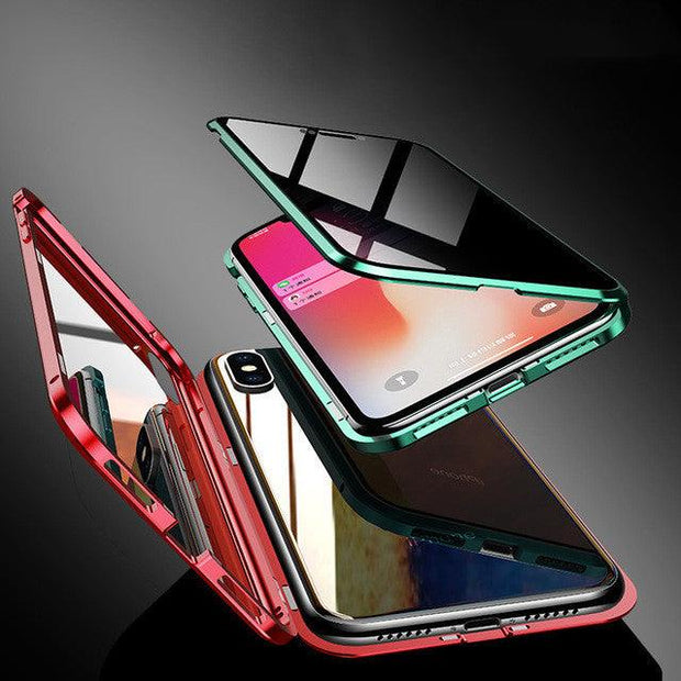 Phone Case Anti-peep Magnetic Protective Shell Magnetic Privacy Glass Case For Phone - Deck Em Up