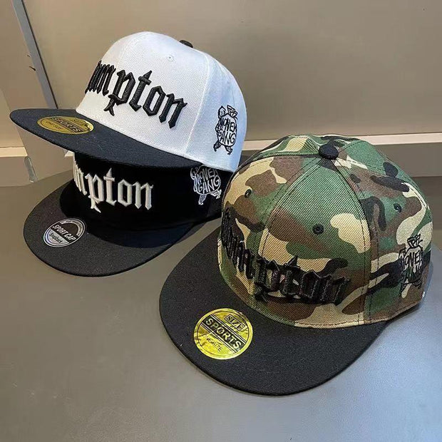 Men's Summer Wide Brim Camouflage Hip Hop Spring And Autumn Korean Style Trendy Big Head Circumference Flat Brim Baseball Hat - Deck Em Up