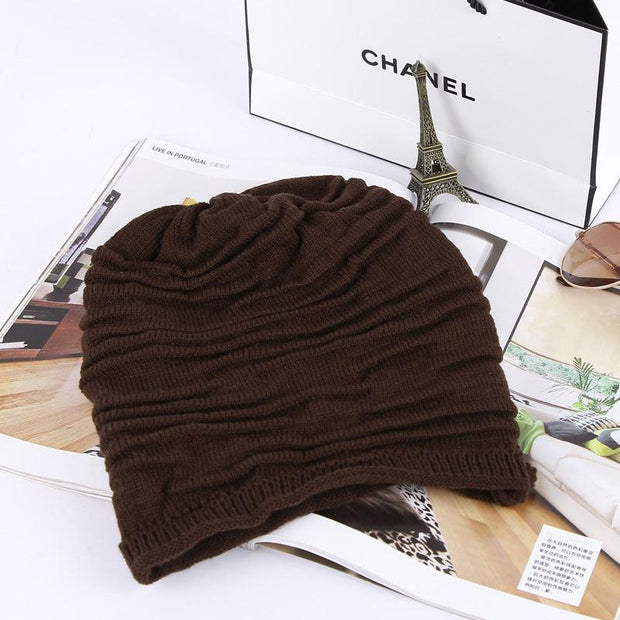 Korean Version Hat Autumn and Winter New Sets of Men's & Women's Hats Knitted Sweaters Hats Outdoor Knit Hat Hip Hop Hat - Deck Em Up