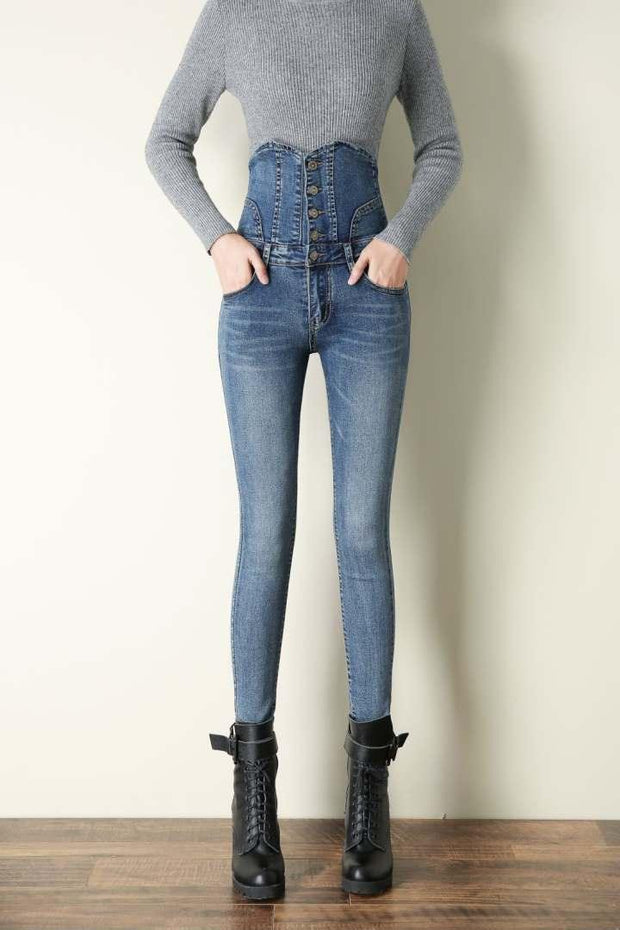 High Waist Jeans Womens Hot Sexy Fit - Deck Em Up