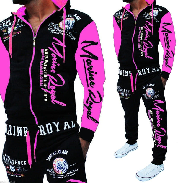 Men Tracksuit 2 Piece Tops and Pants Mens Sweat Suits Set - Deck Em Up