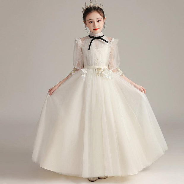 Kids Fashion Lace Wedding Party Dress - Deck Em Up